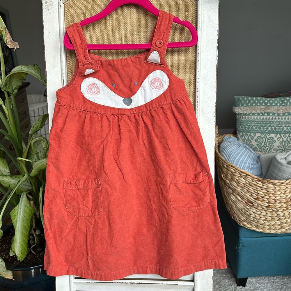 JoJo Maman Bebe Orange Fox Dress